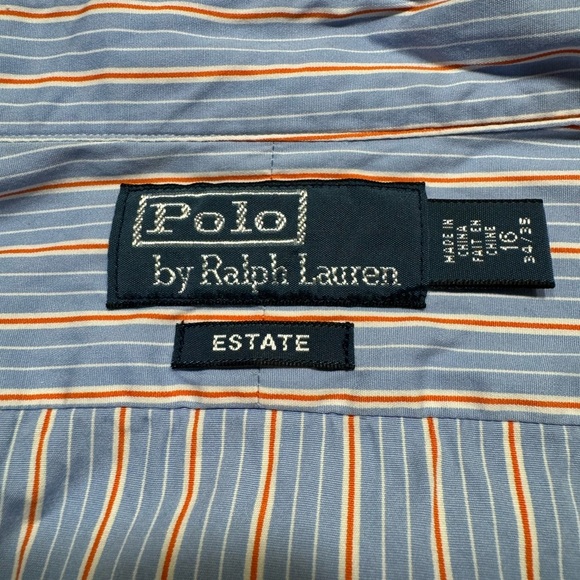 Polo by Ralph Lauren Blue Striped Button Down Shirt - Picture 2 of 6